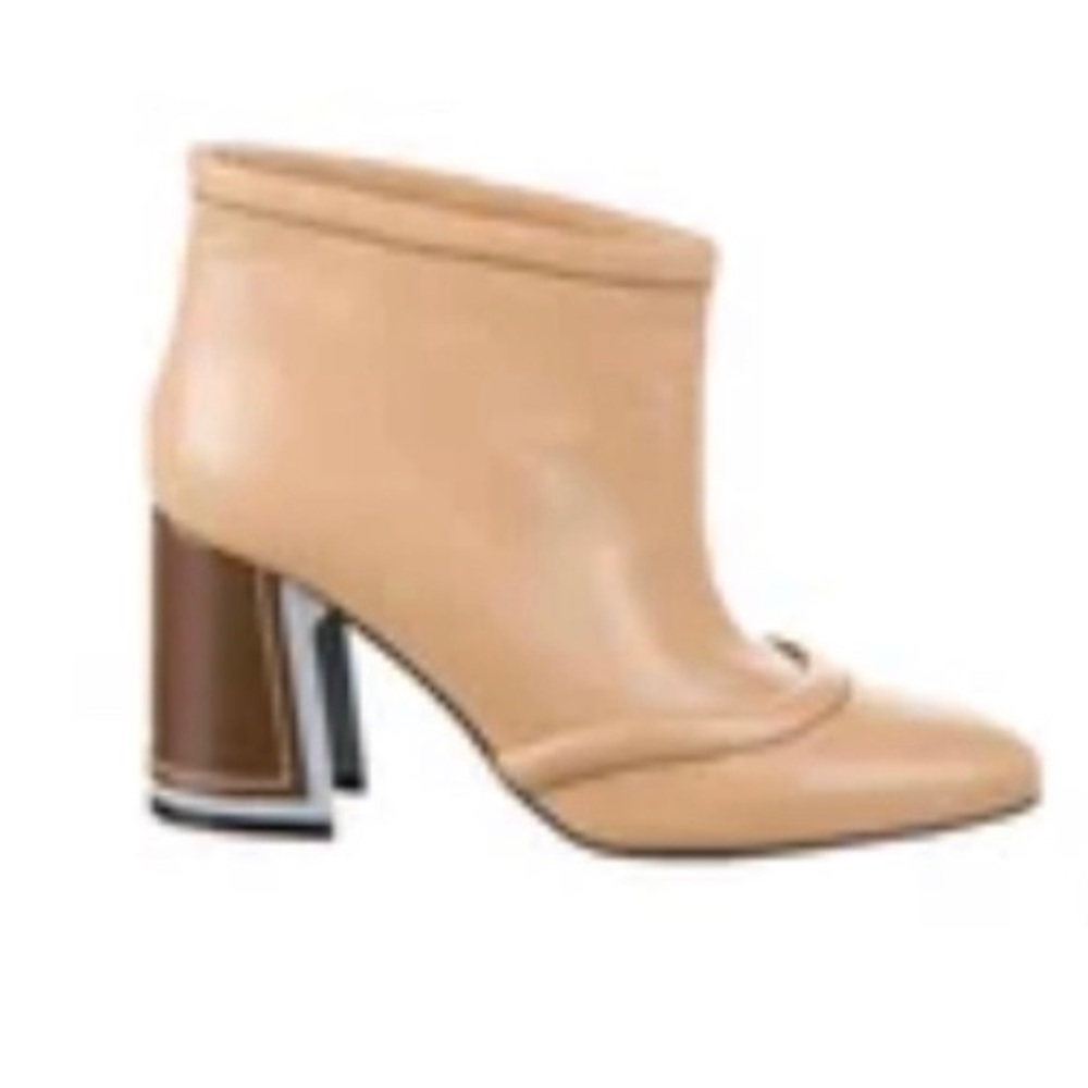 EUC MARNI Camel Leather Ankle Boots Semi-Pointed Block Heels Worn ONCE! SZ 37 EU - Picture 2 of 16